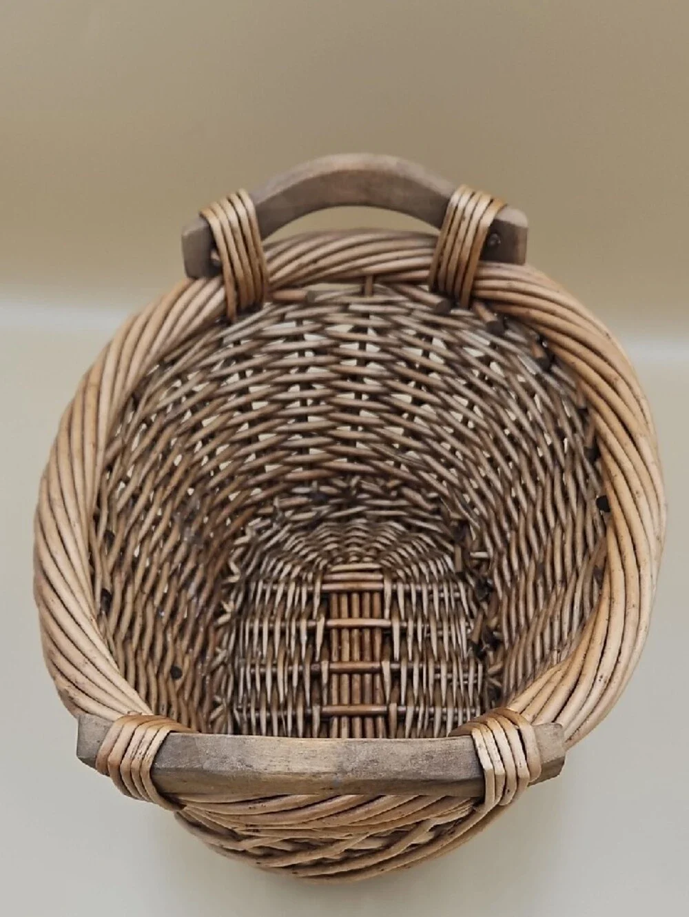 Woven Storage Basket with Handles - Natural Brown